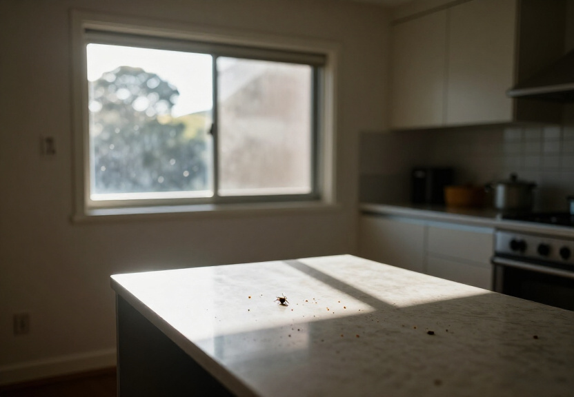 Rodent activity in a Manly Vale roof space before treatment